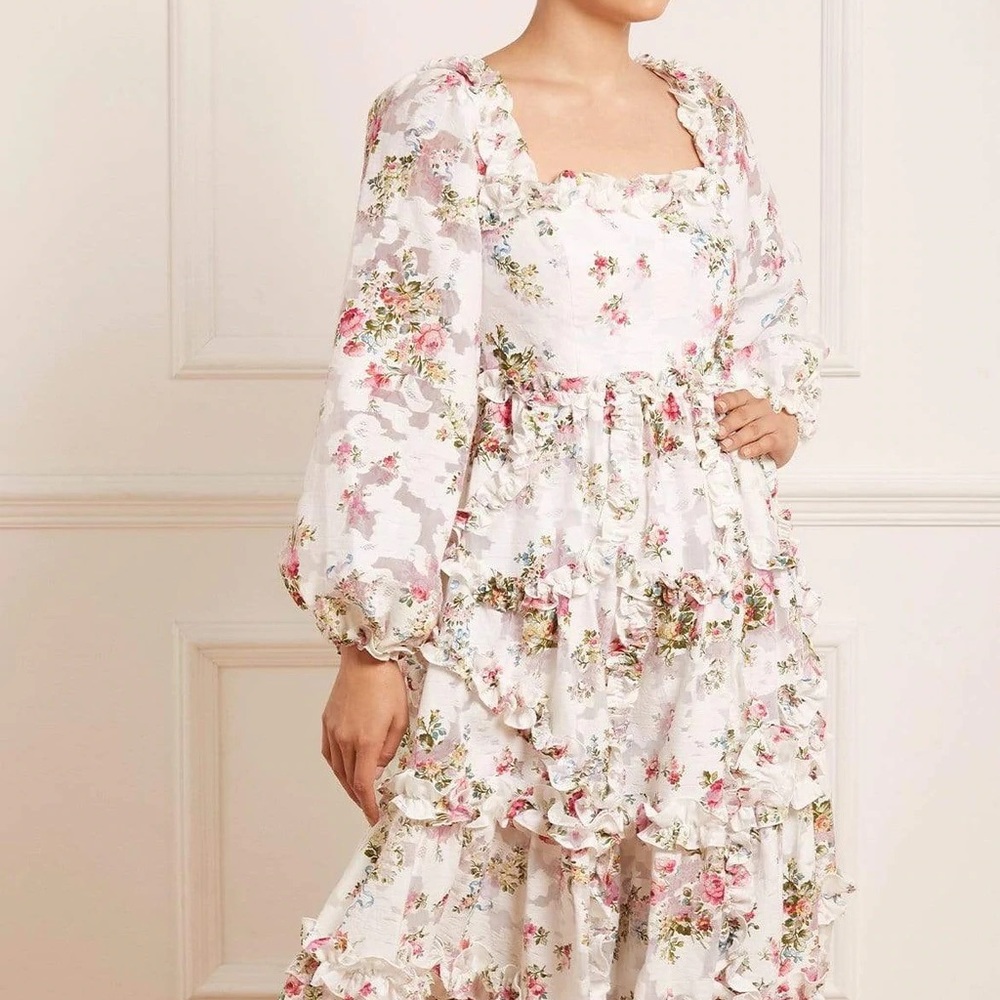 Needle & Thread Fancy Flora Ankle Gown